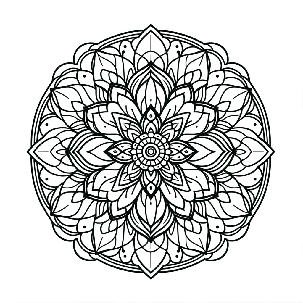 Mandala para imprimir y colorear