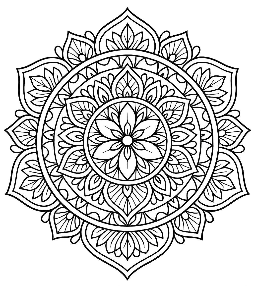 Mandala para imprimir y relajarse coloreando